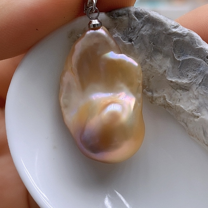 淡水珍珠未镶嵌吊坠(不含链)