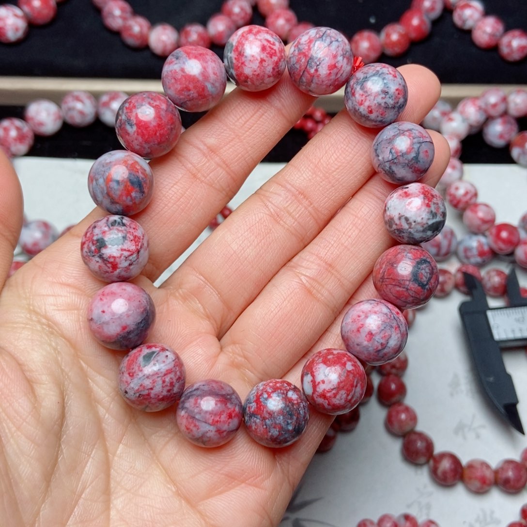 天然辰砂朱砂原石卡13