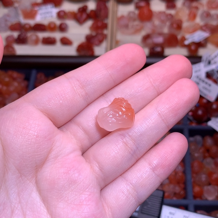 南红玛瑙未镶嵌珠宝半成品白菜