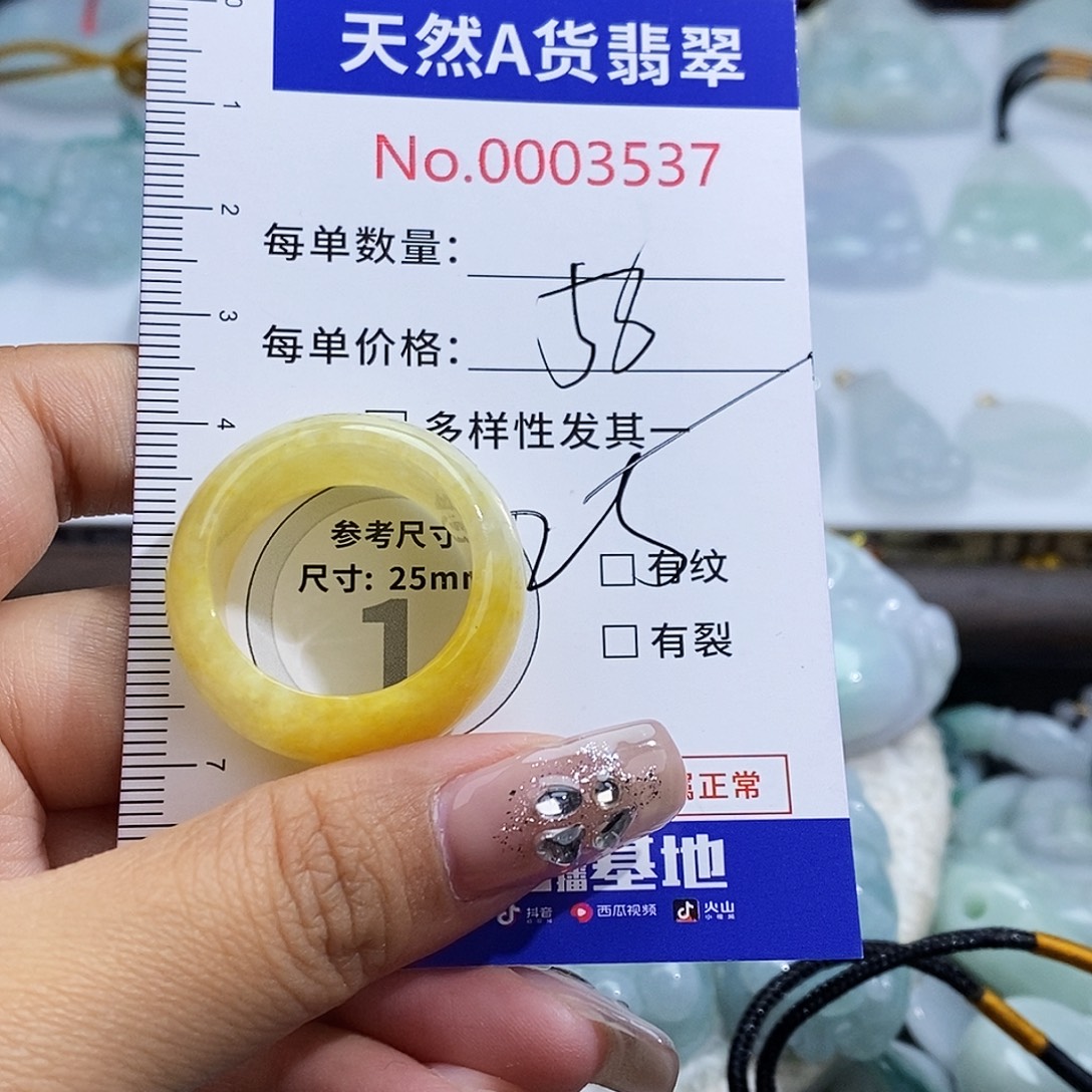 翡翠未镶嵌颈饰3537