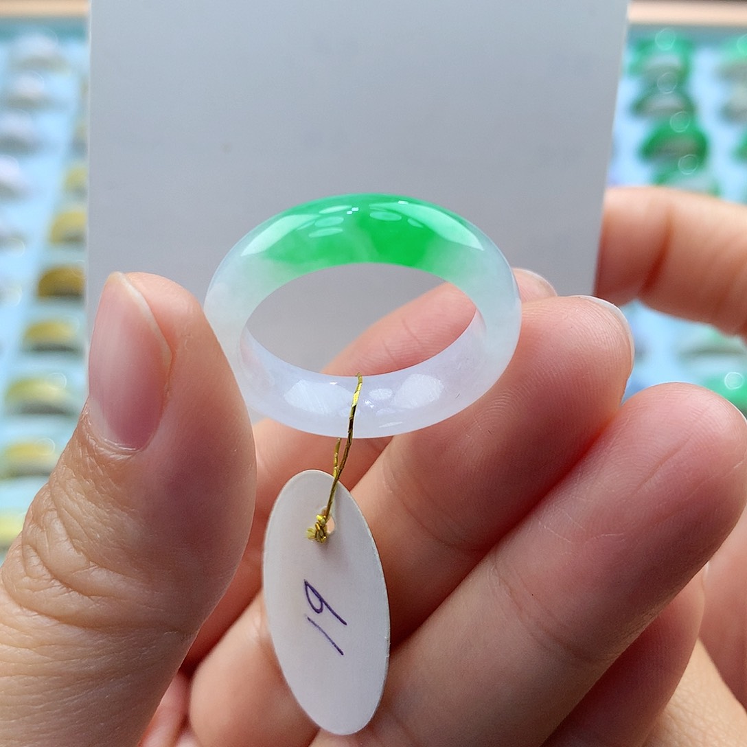 翡翠戒指未镶嵌用****419圈