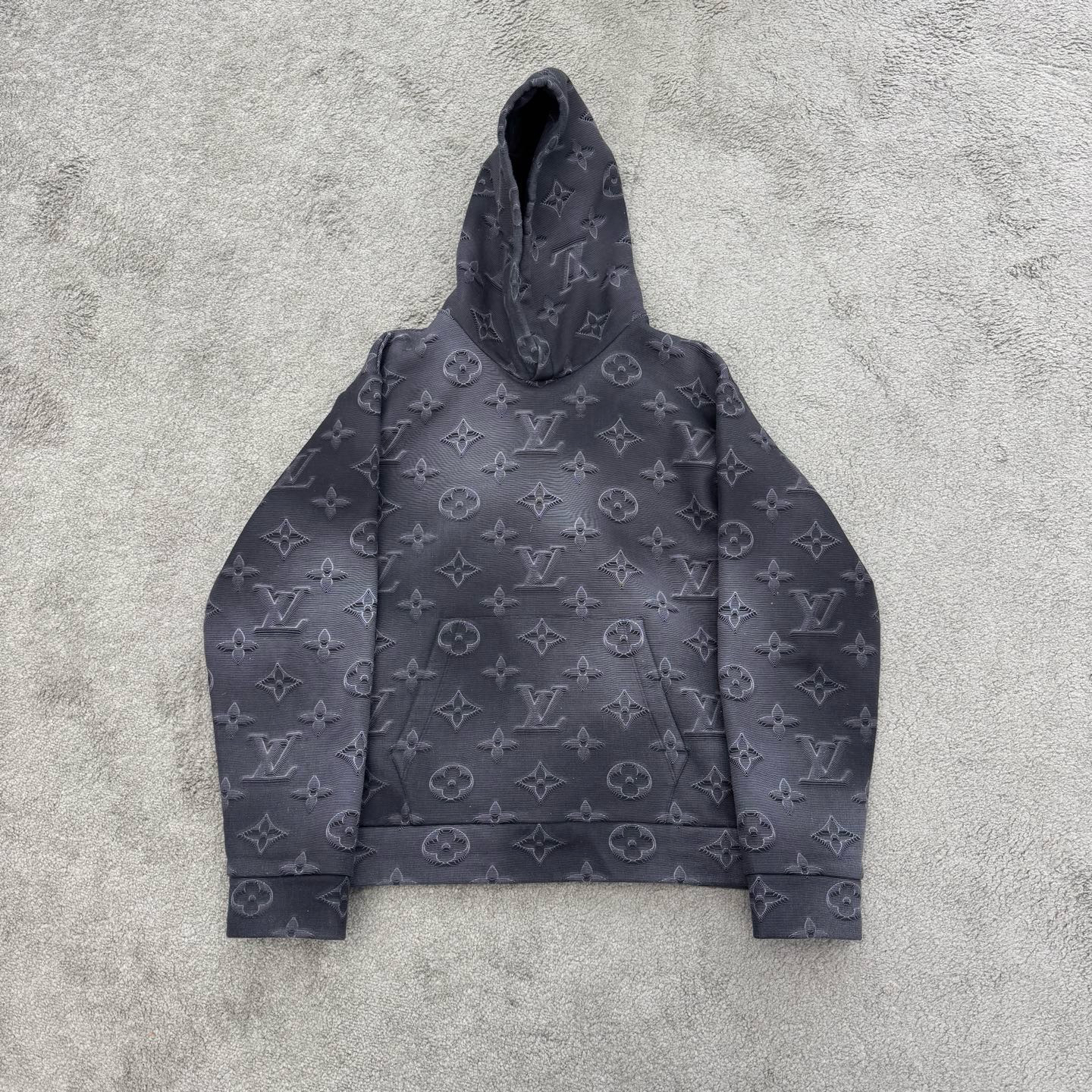 95新 LouisVuitton/路易威登 XL码 热感应老花连帽卫衣