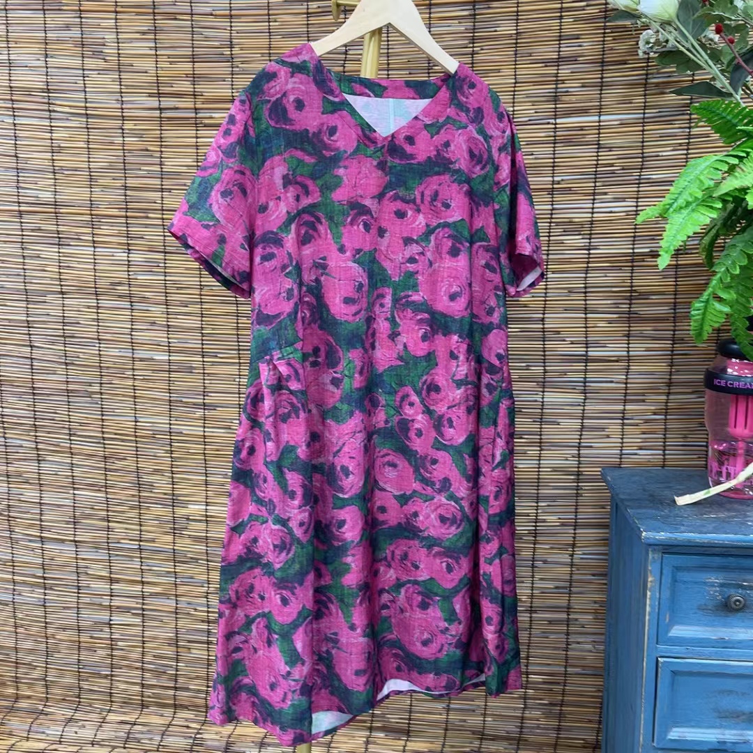 5324新款夏季气质优雅减龄显瘦连衣裙QZ