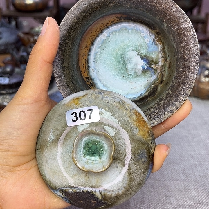 裸柴烧陶瓷手工茶器