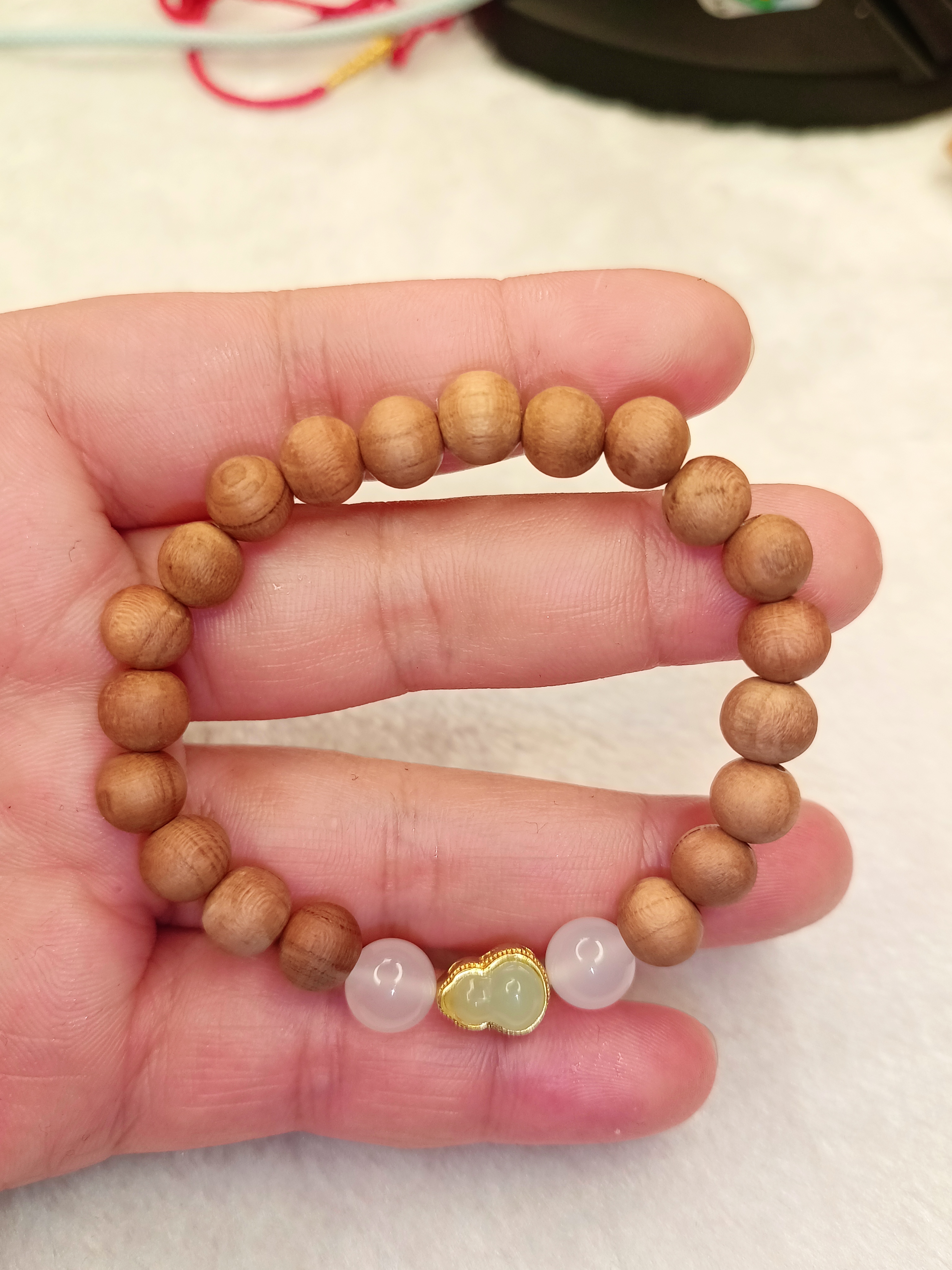 合金木质手链 桃木葫芦手串转运珠手工护身款男女通用礼物