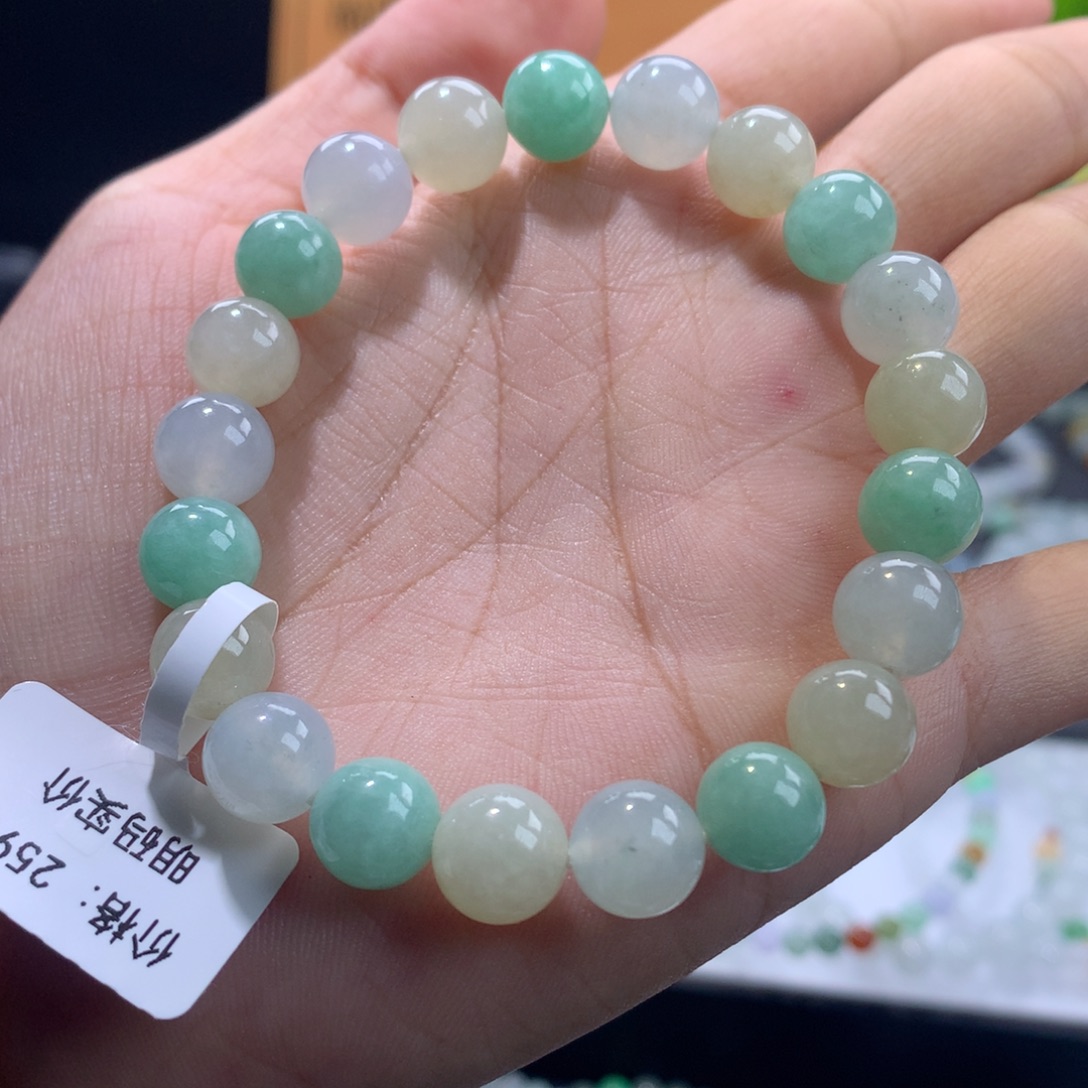 翡翠未镶嵌手链卡9