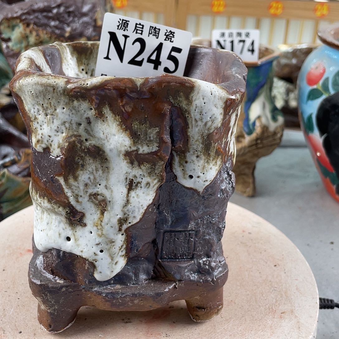 紫砂花盆景德镇多肉花盆245