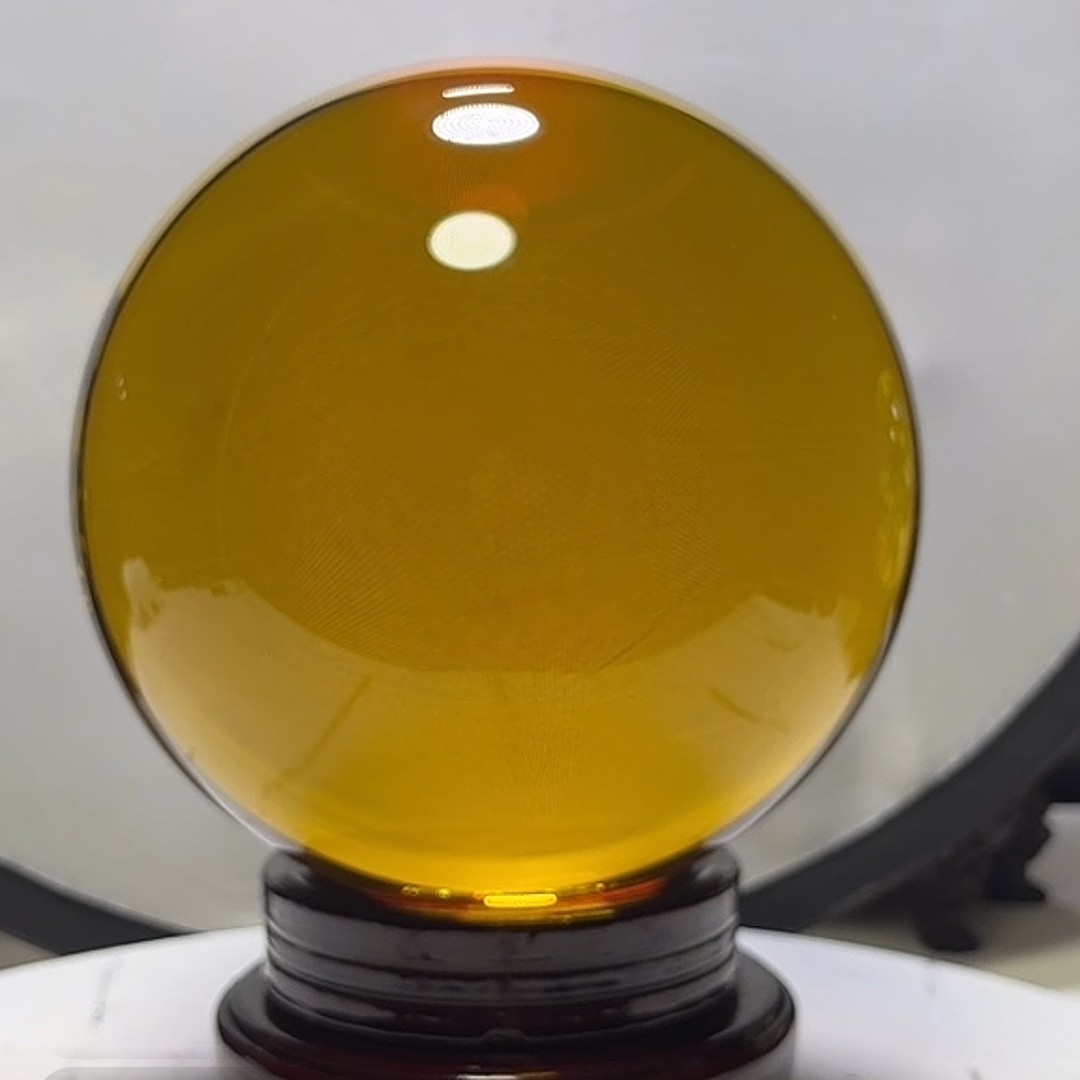 家居摆件风水摆件客厅透明工艺品水晶球酒柜创意电视柜玄关摆件