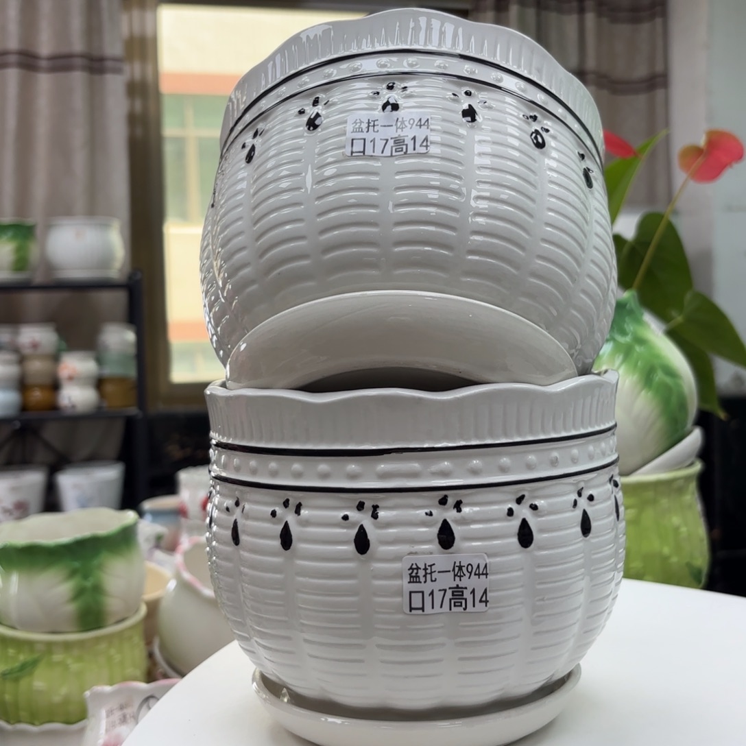 @夏西陶瓷花盆@@5944