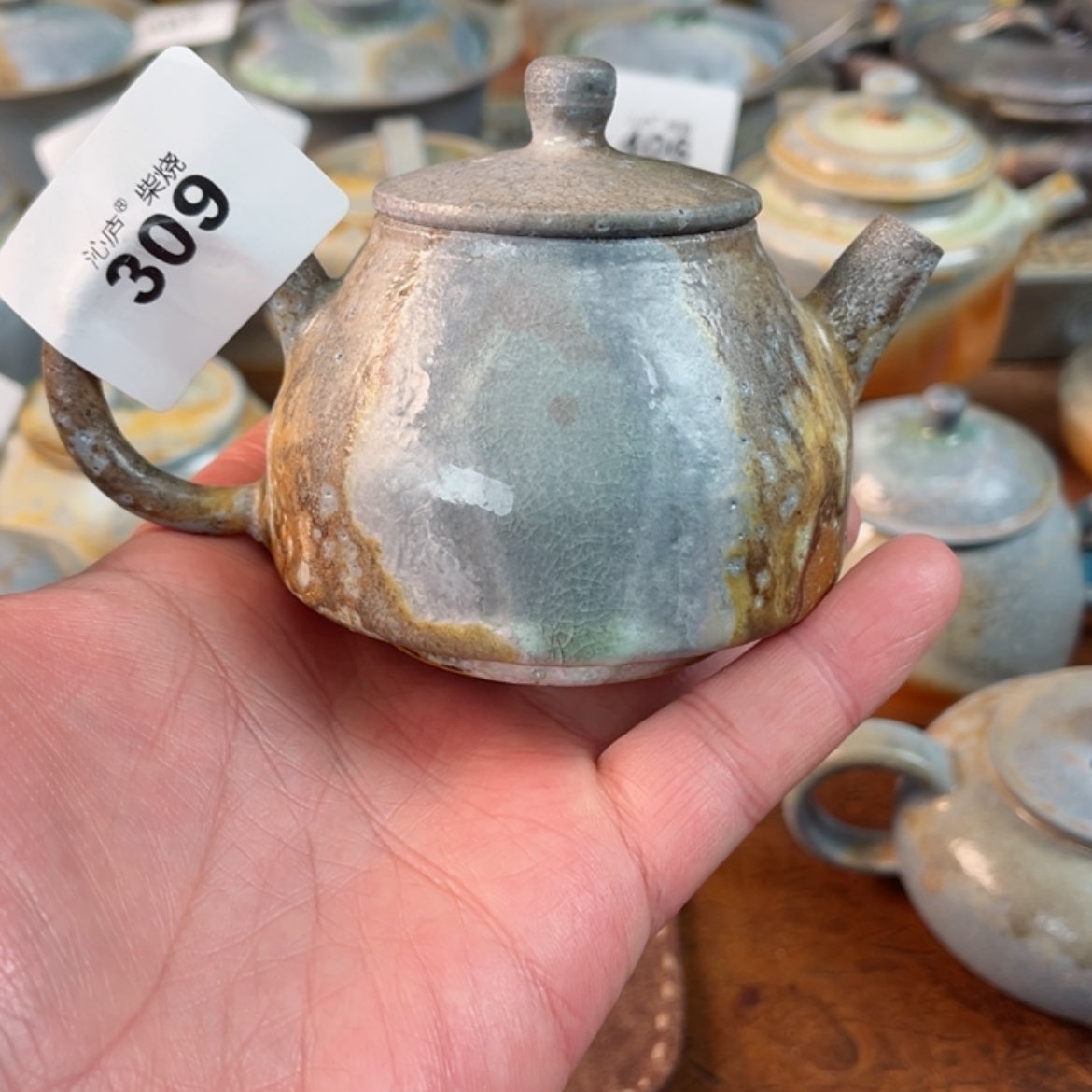 【闪购商品】依*沁庐柴窑古法柴烧手工茶具