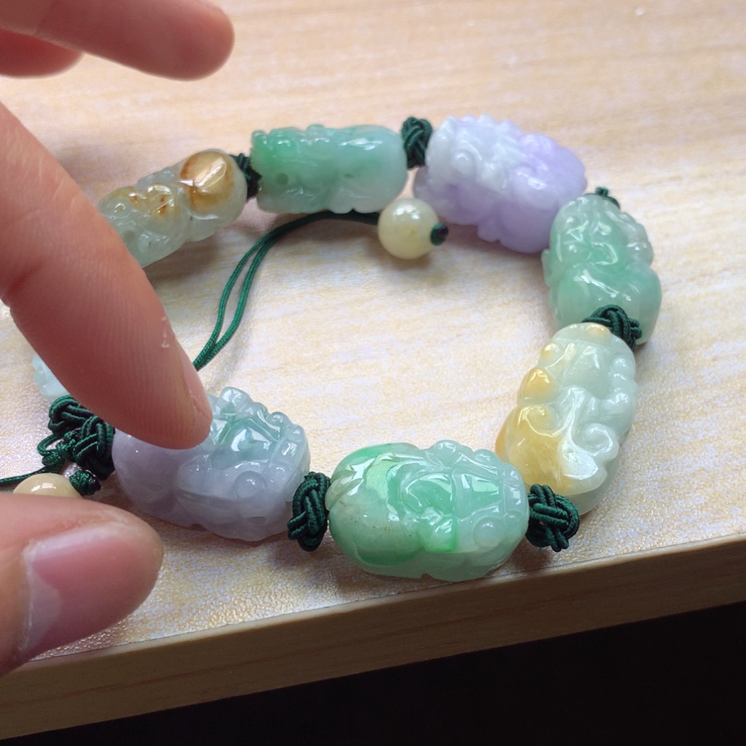 未镶嵌手链翡翠手串