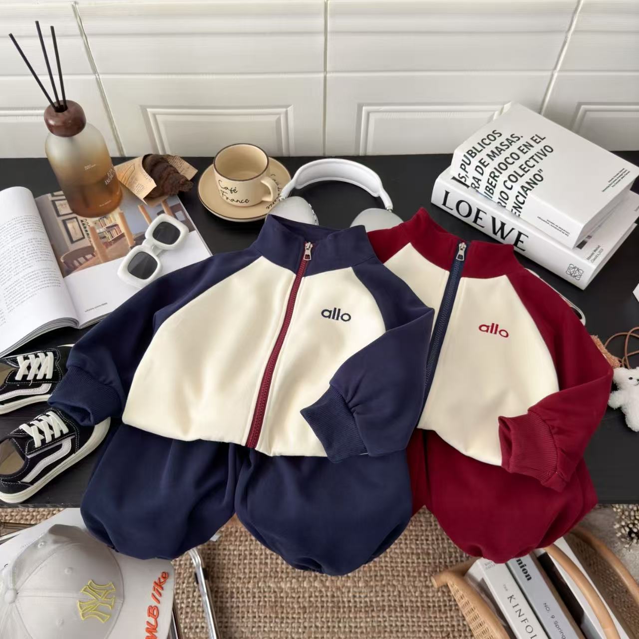 2025秋季新款儿童刺绣洋气时尚爆款休闲卡通宽松韩版卫衣套装