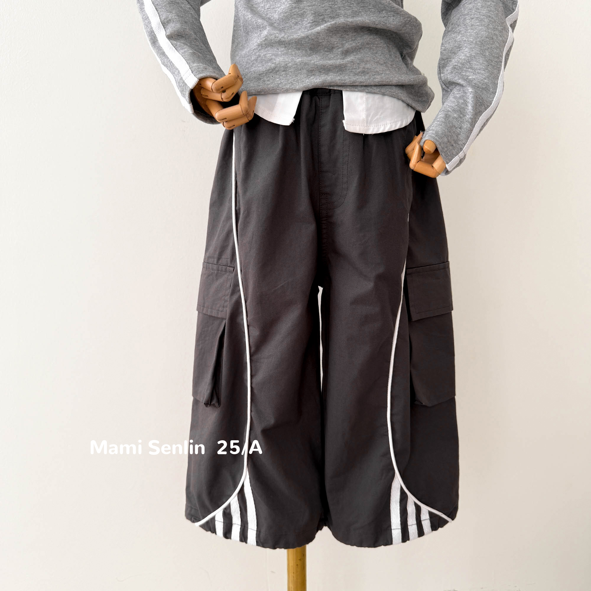 【现货】妈咪森林童装2025年女童秋装韩版工装裤子253-MMSL-253135