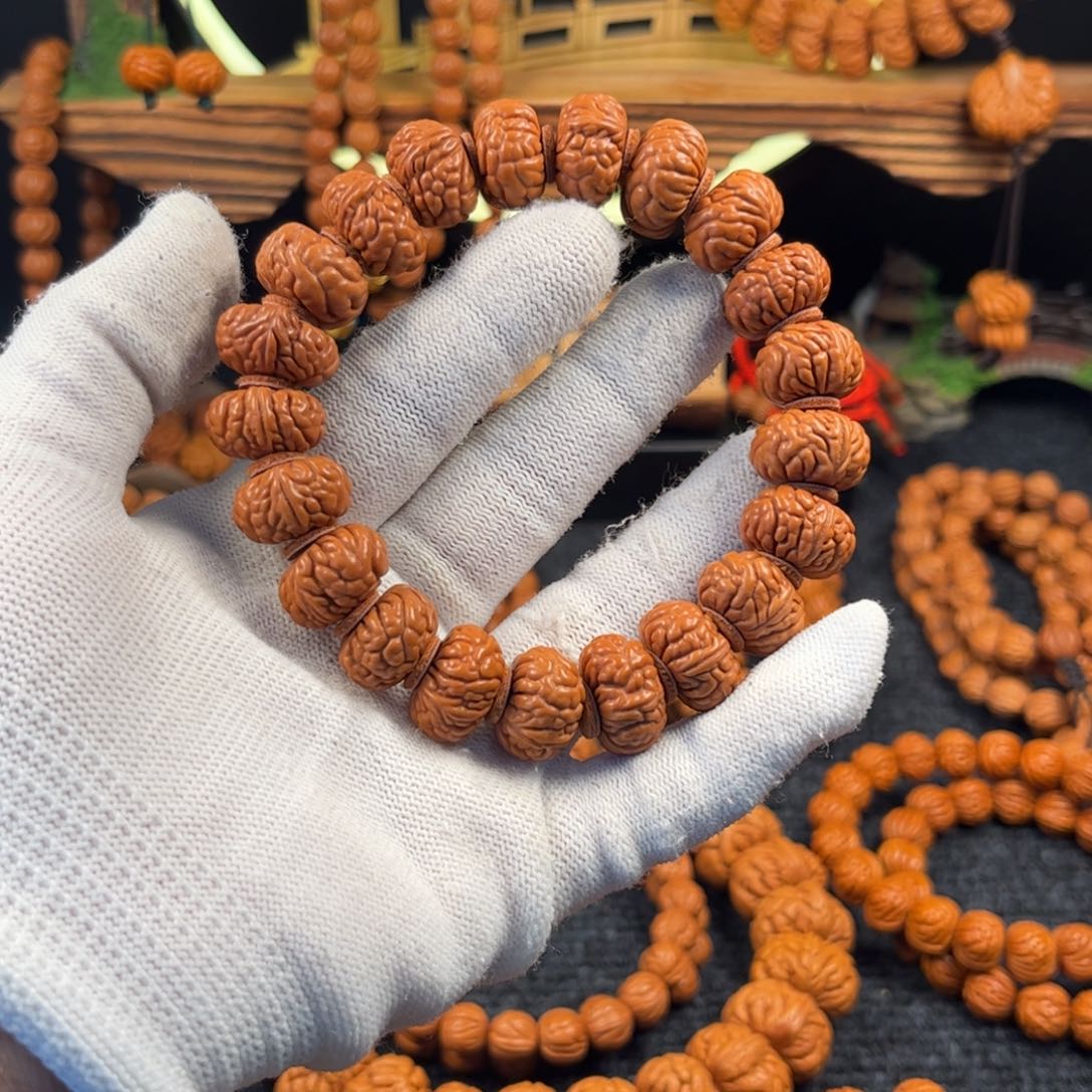 桃核把件@*F10链接手串