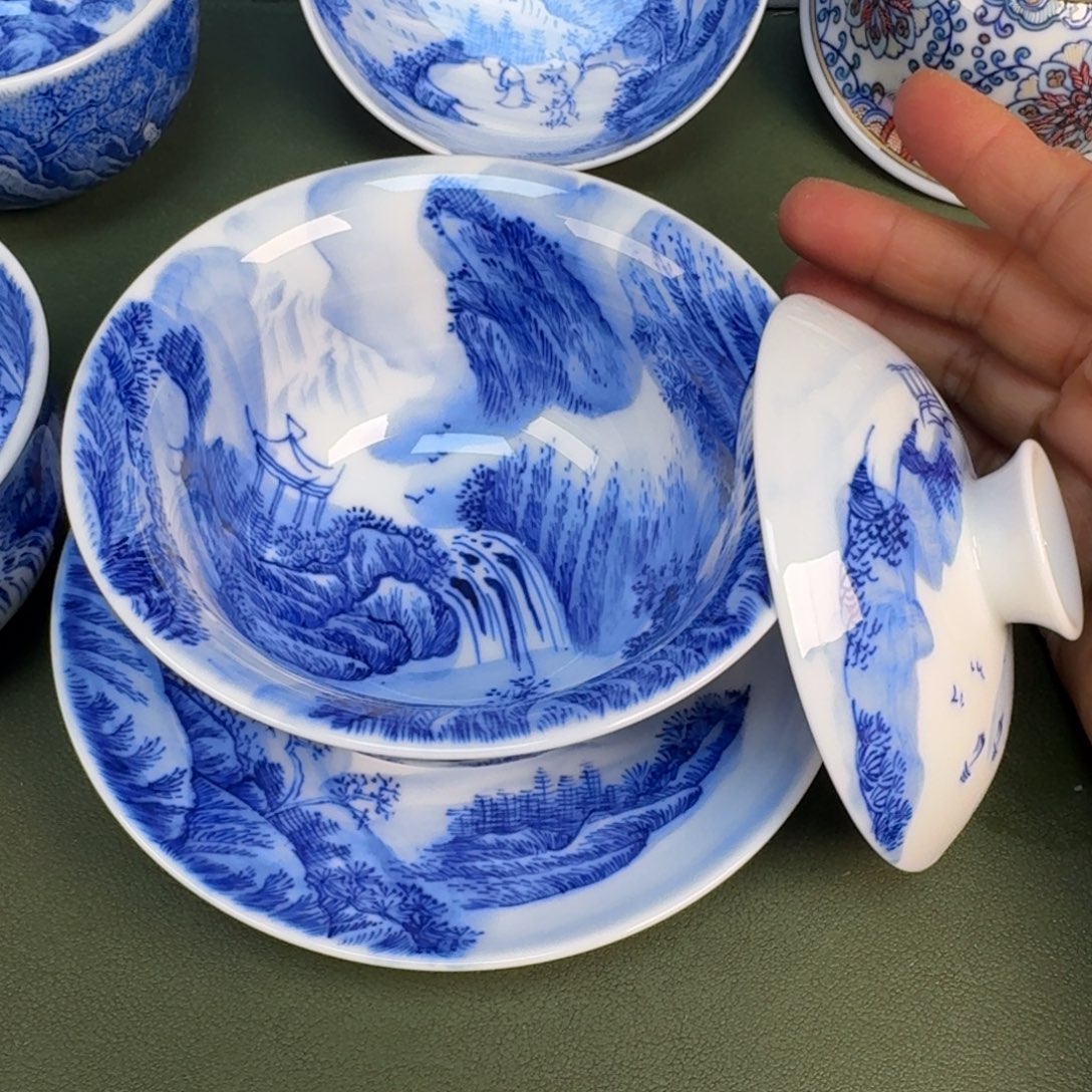 陶景德镇纯手绘茶具圆圆237