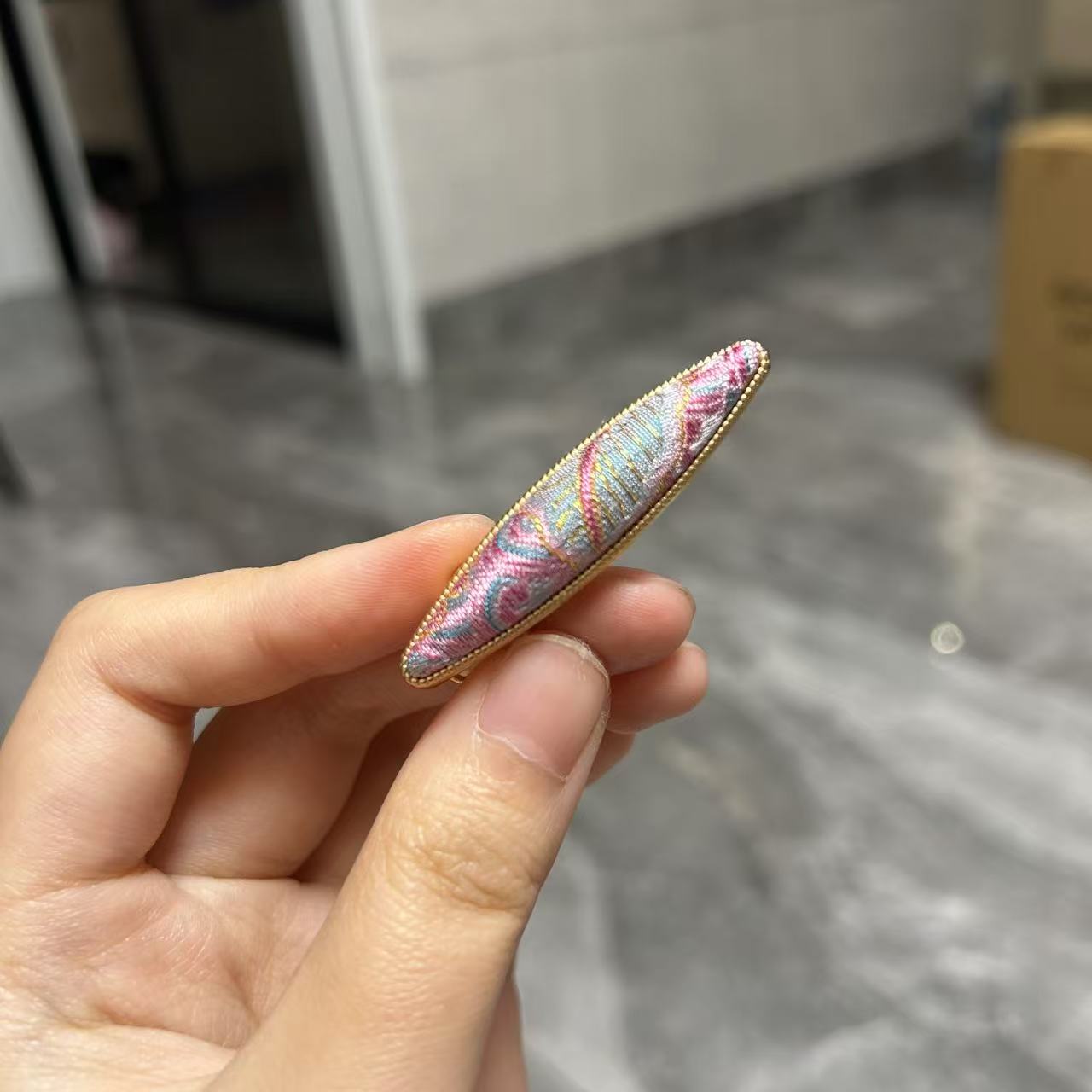 宋锦发夹