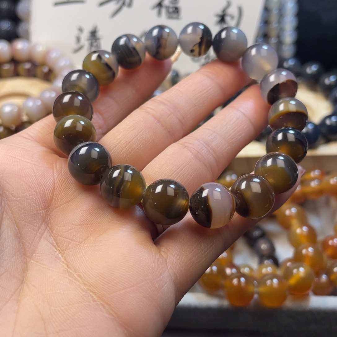 玛瑙/玉髓未镶嵌手链