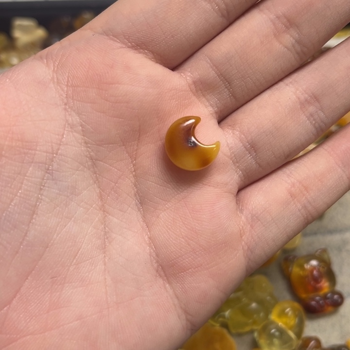 琥珀颈饰未镶嵌天然蜜蜡配件