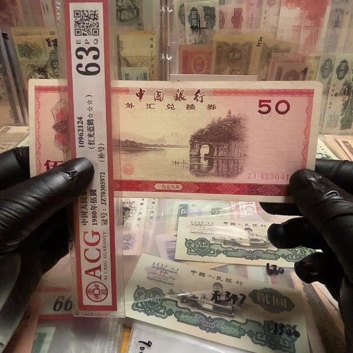 外汇券象鼻山50一张9品