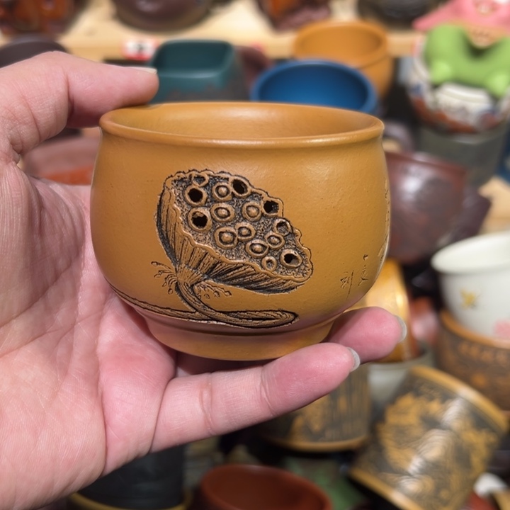 紫砂茶杯宜兴紫砂主人杯