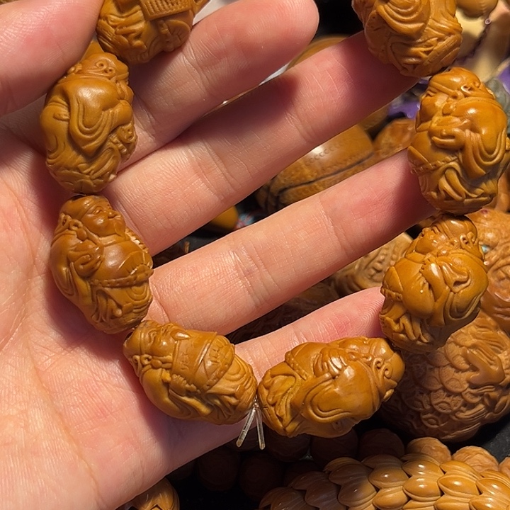 橄榄核手串/手链站立财神