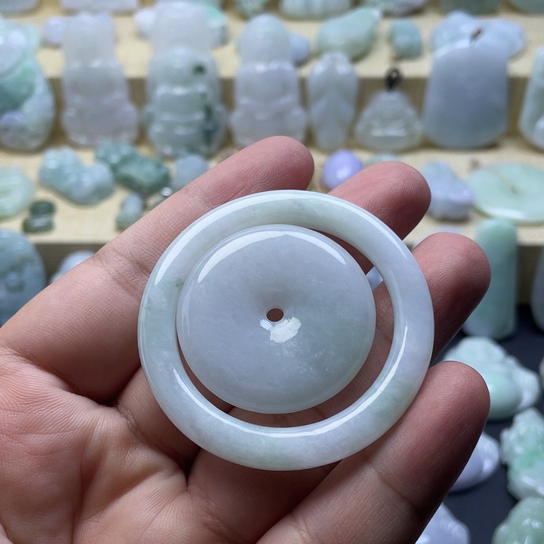 颈饰未镶嵌翡翠纯天然翡翠