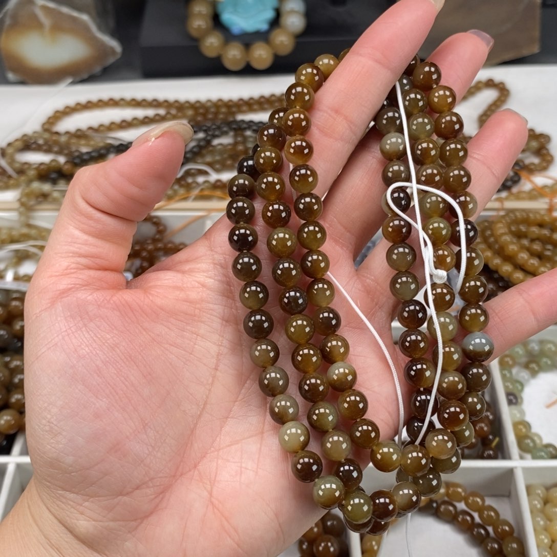 和田玉（糖玉）手串未镶嵌大*～