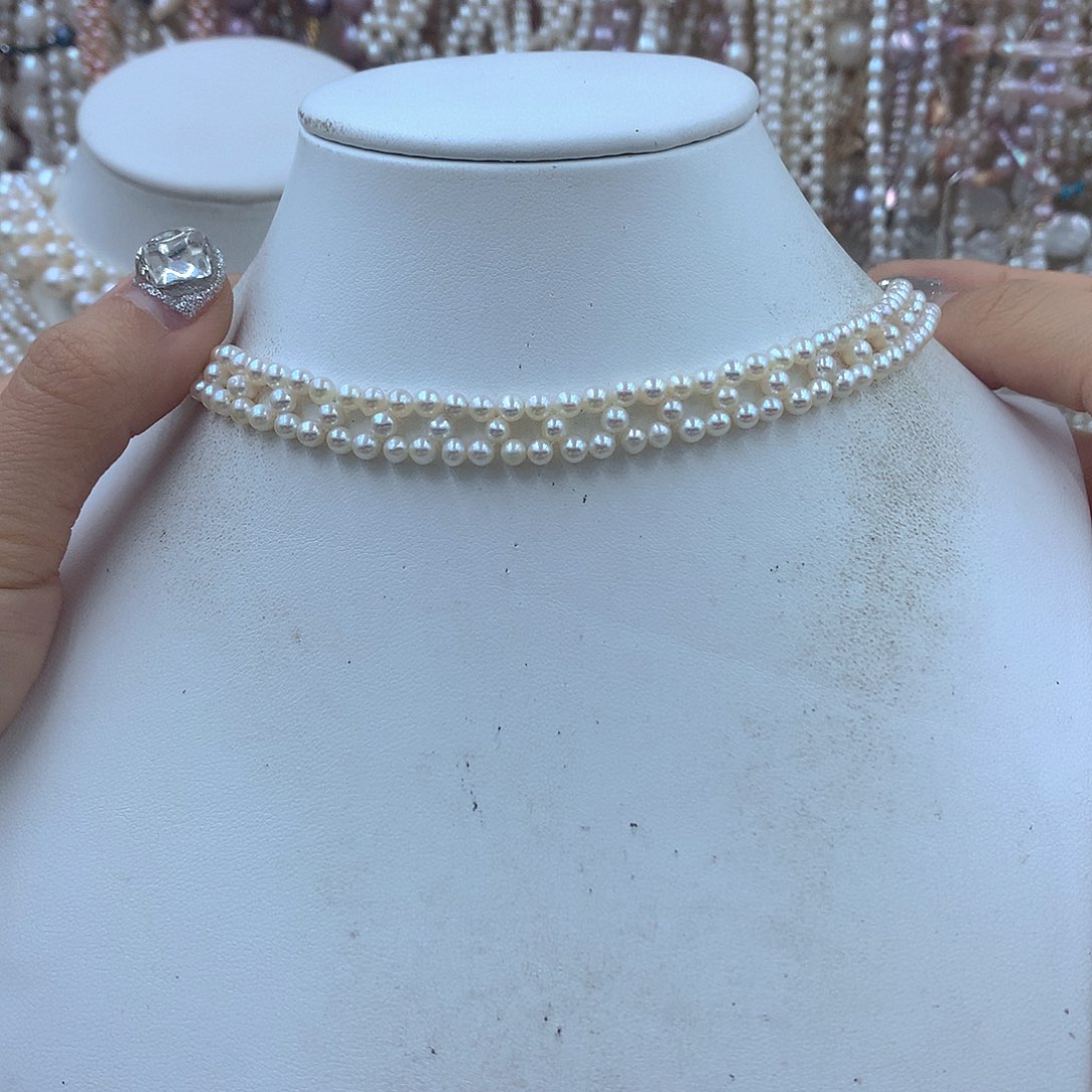 呆***！耳饰银S925镶嵌淡水珍珠