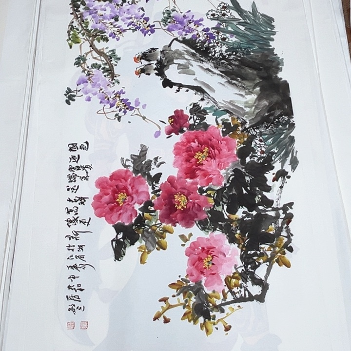 国画金****响70/140纯手绘国画作品