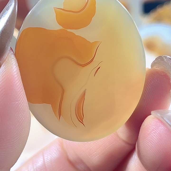 用***哥玛瑙/玉髓合金颈饰