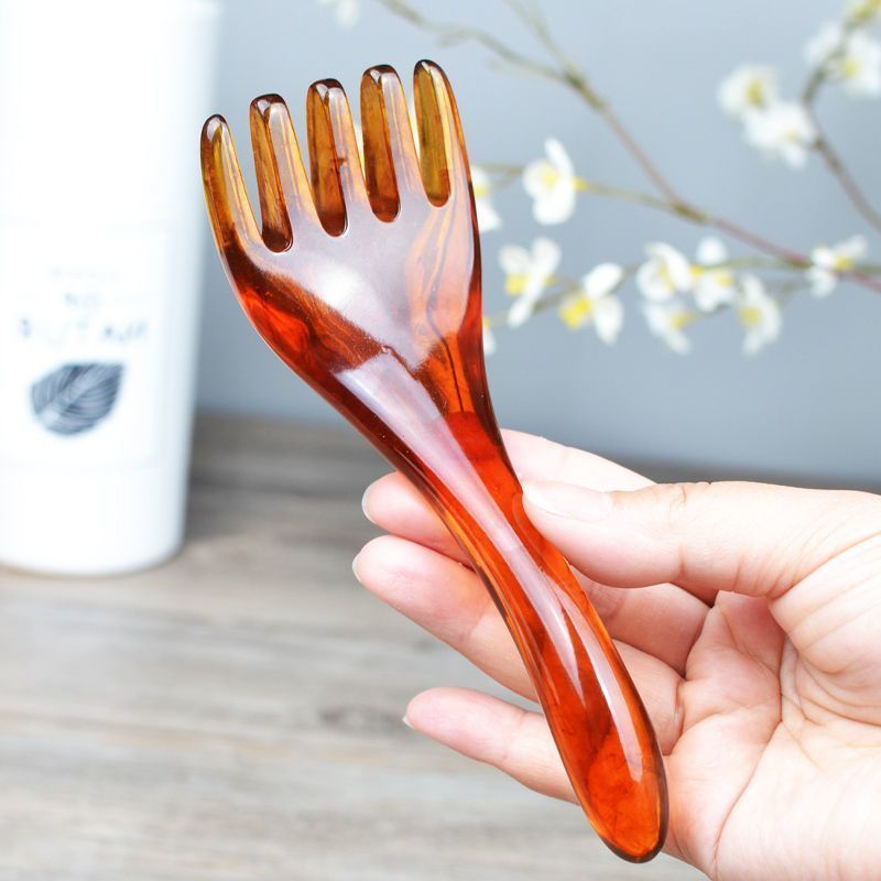 高级树脂美容院专用五爪梳一个