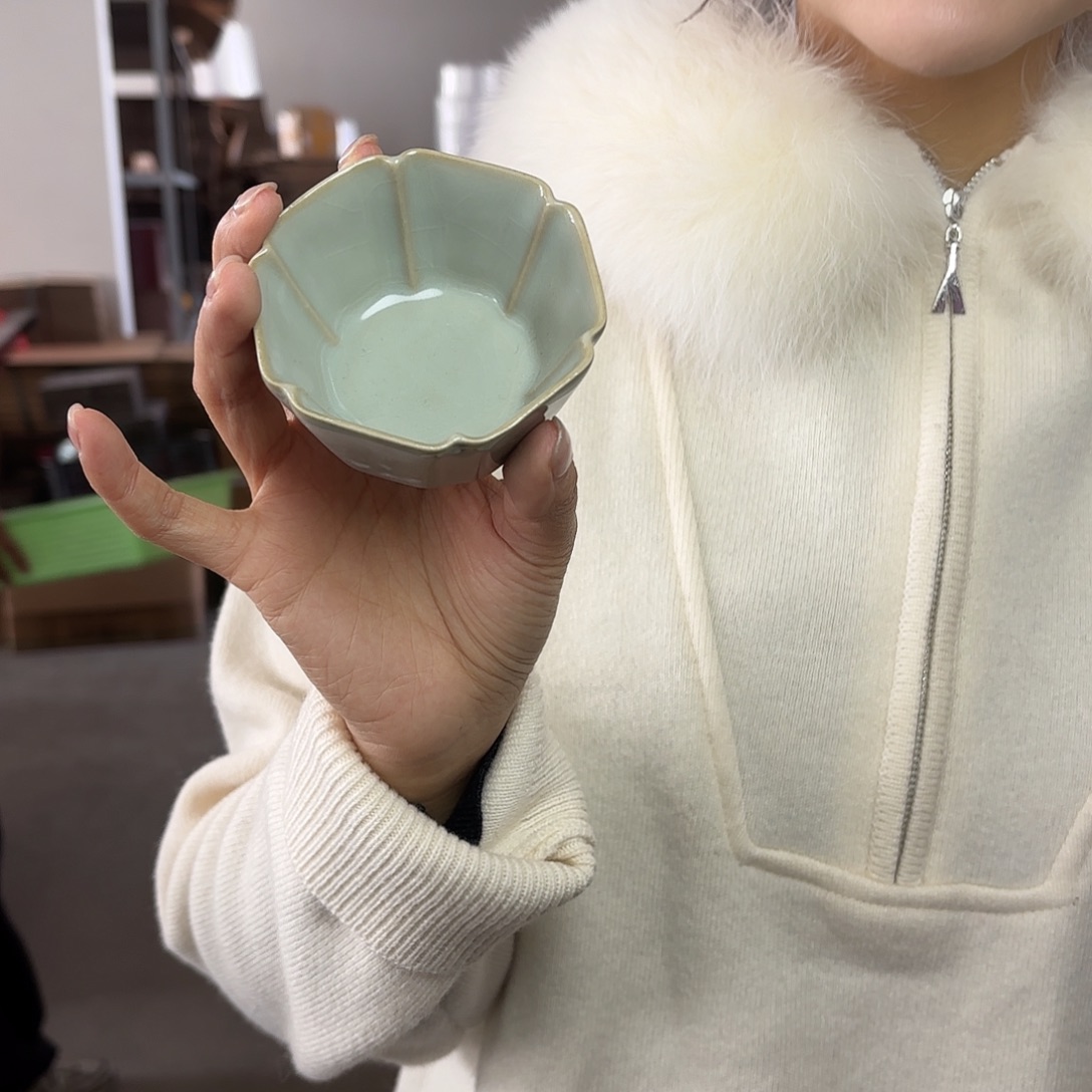 龙泉云间青瓷小米茶器