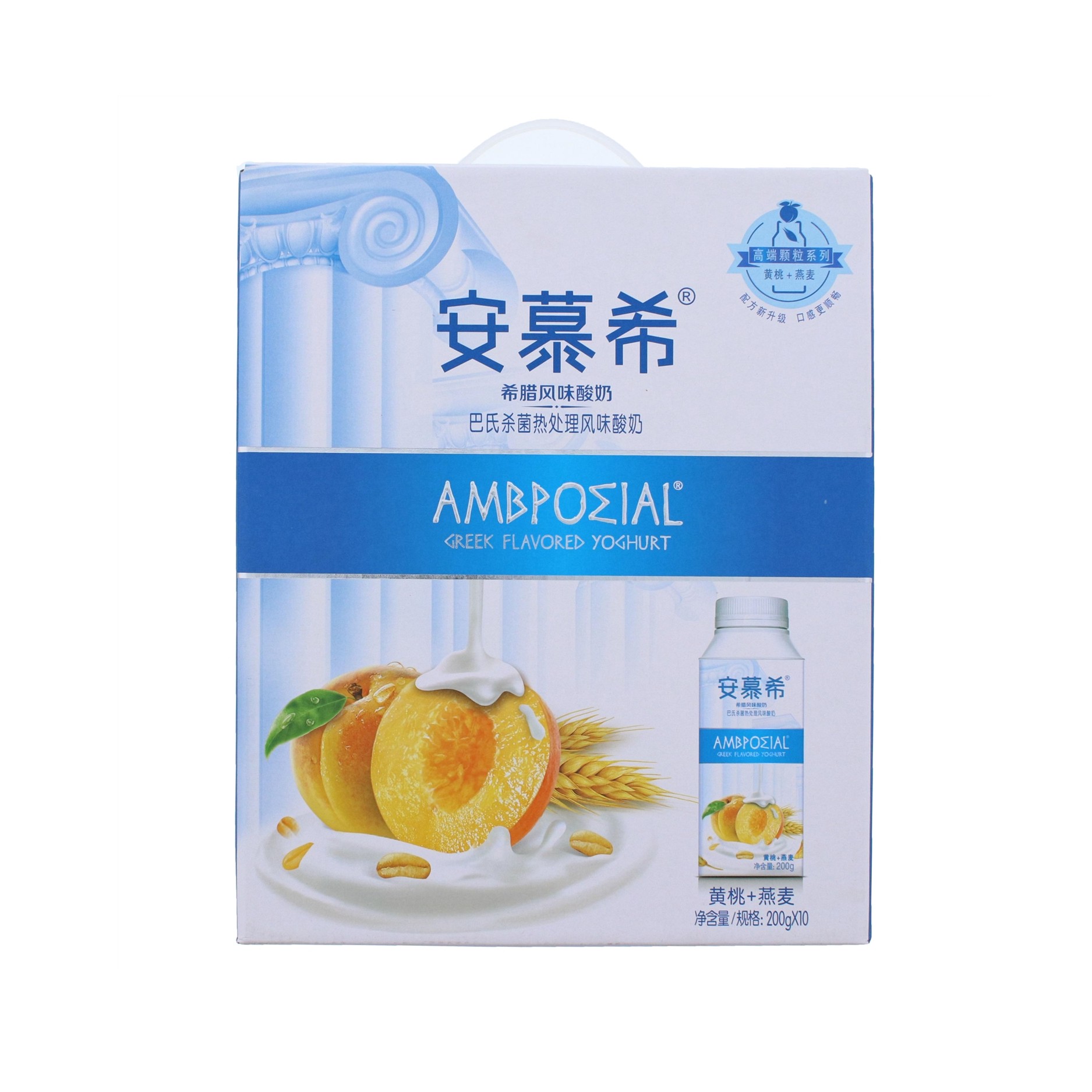 5月安慕希风味酸奶黄桃燕麦味 (200ml*10盒)