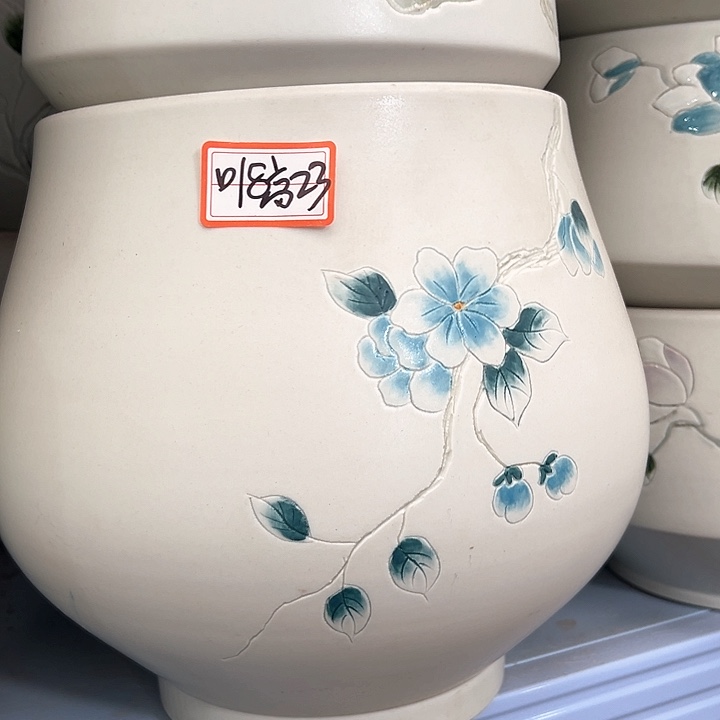 陶瓷景德镇精品花盆栽适合盆