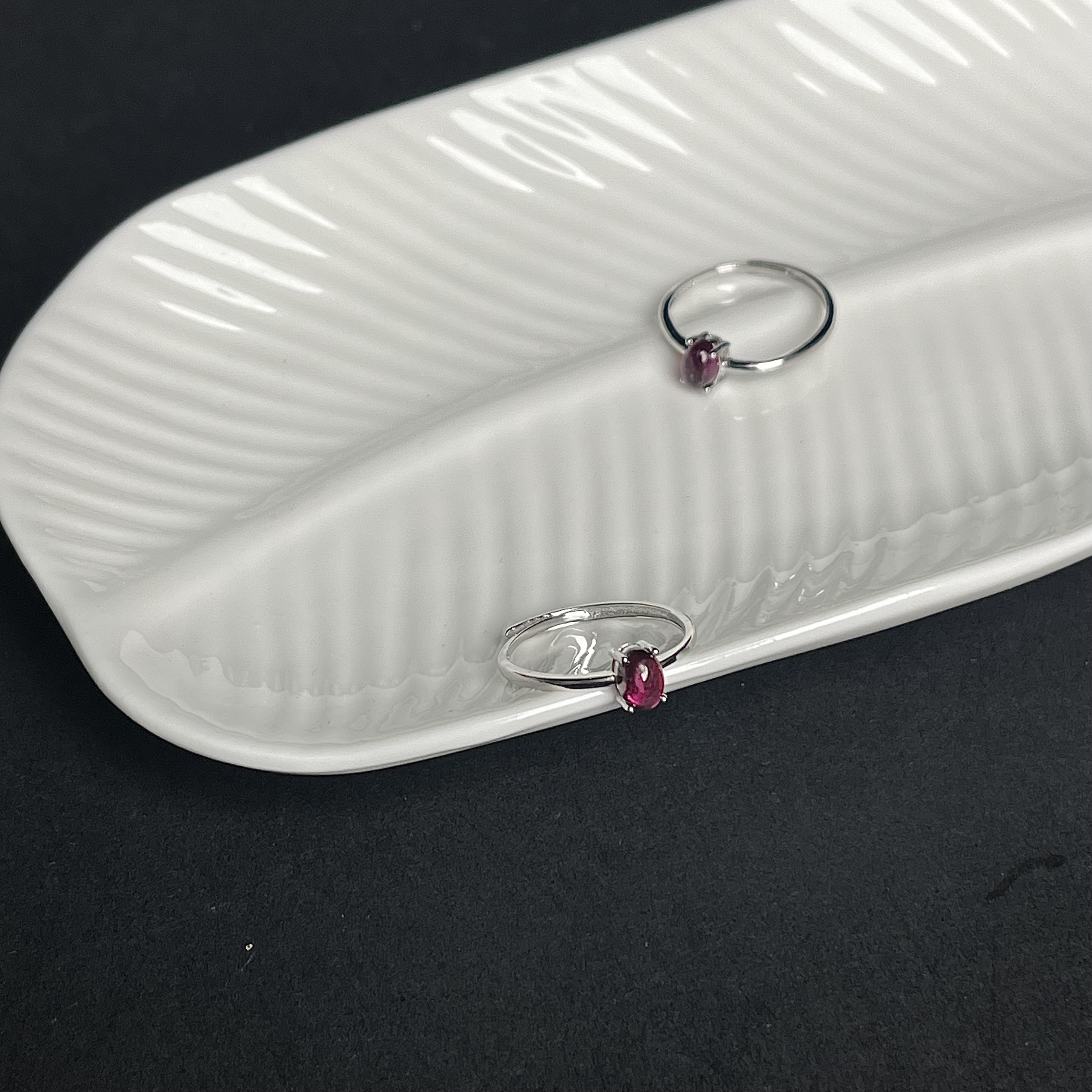 紫牙乌石榴石戒指JZ10多样性发其一
