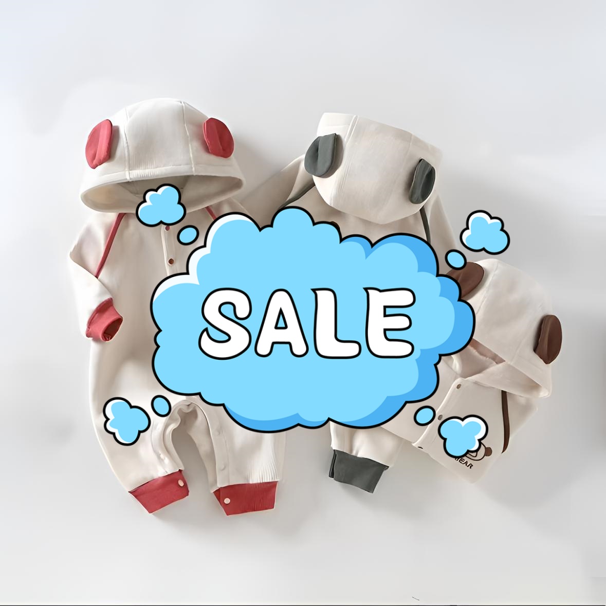 春秋款雪尼尔加绒连体男女宝长袖连帽爬爬服婴儿幼儿可爱洋气哈衣