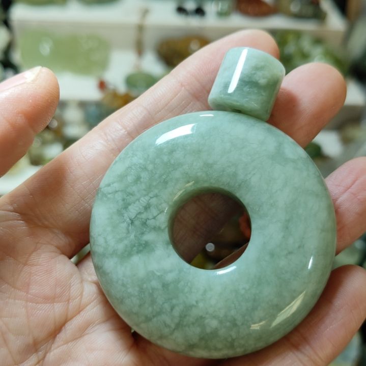 岫玉平安扣未镶嵌