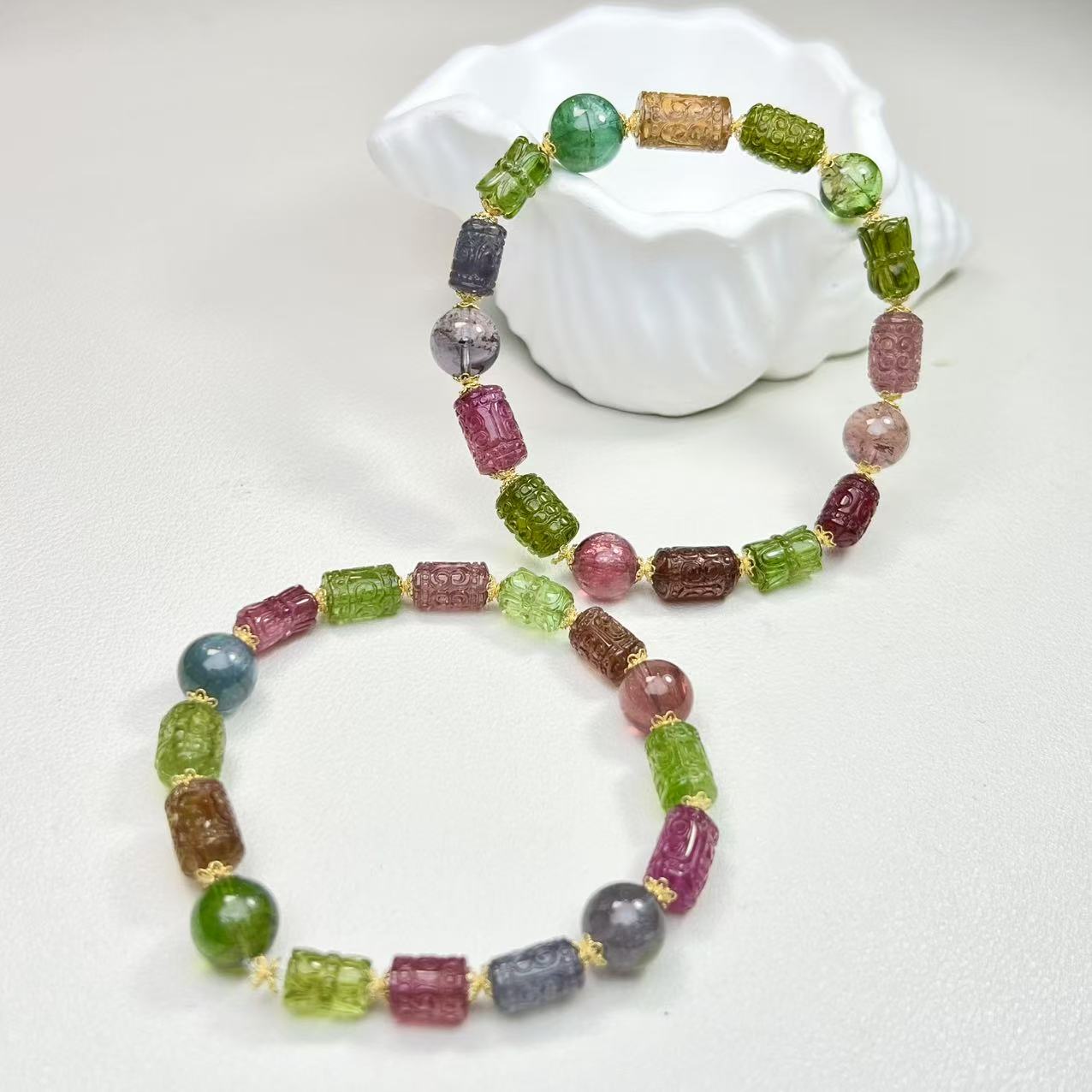 【铭记好物】碧玺DIY手串 QDM01L452【多样性发一件】