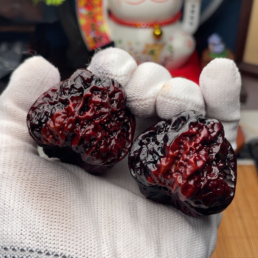 吊坠文玩核桃彩蛙