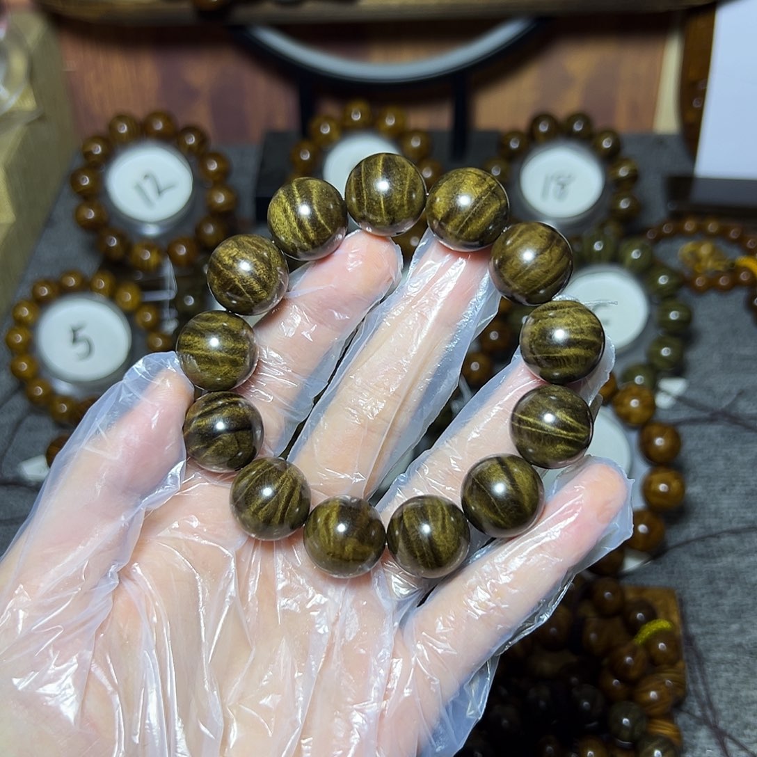 手串/手链阴沉木金丝楠木小叶桢楠1.8阴沉闪电