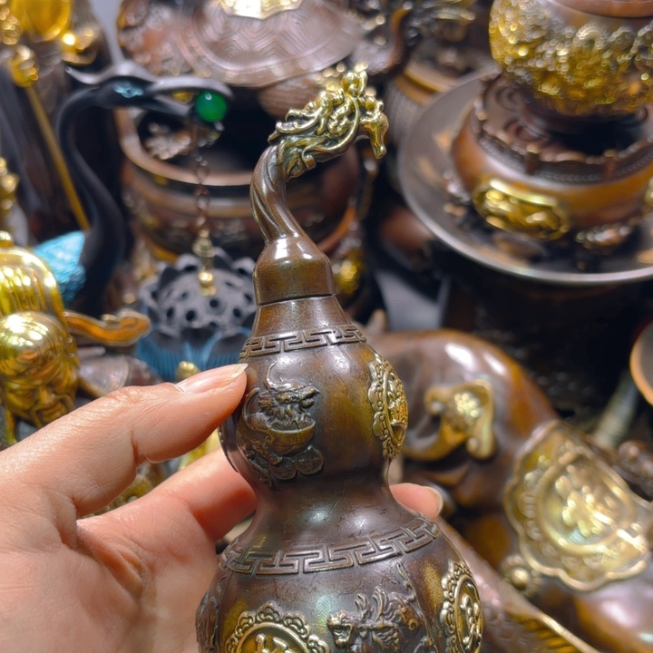 铜器摆件收收藏藏