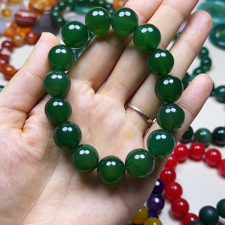 风***影玛瑙/玉髓未镶嵌颈饰