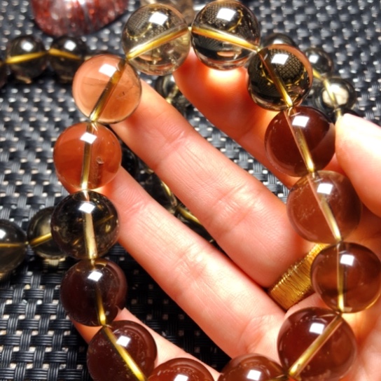 水晶颈饰未镶嵌橙*宇