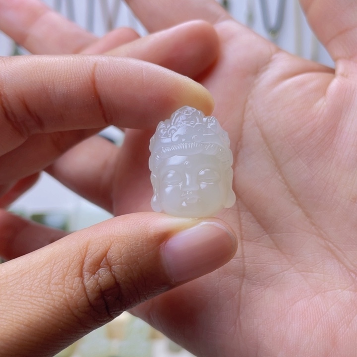 和田玉颈饰未镶嵌哇*咔