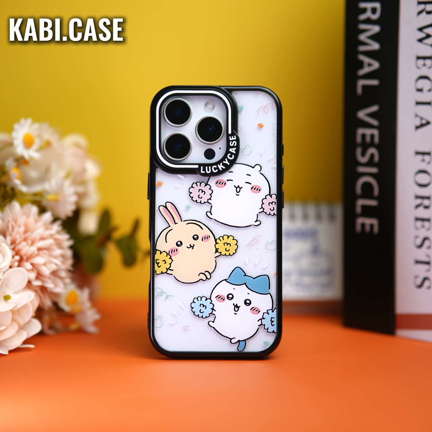 快乐三小只高透亚克力iPhone16/15/14/13promax适用苹果手机壳15P