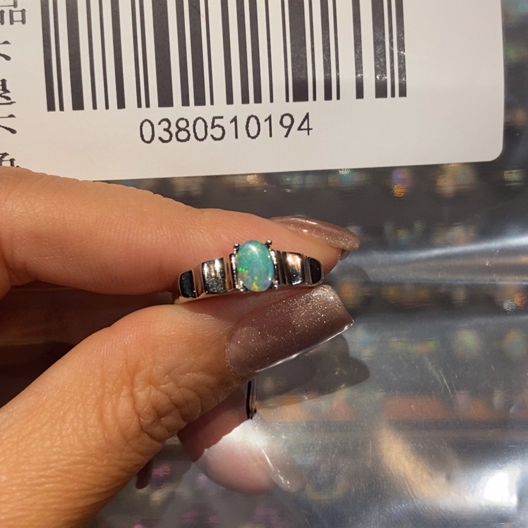 托帕石戒指银S925镶嵌小****)