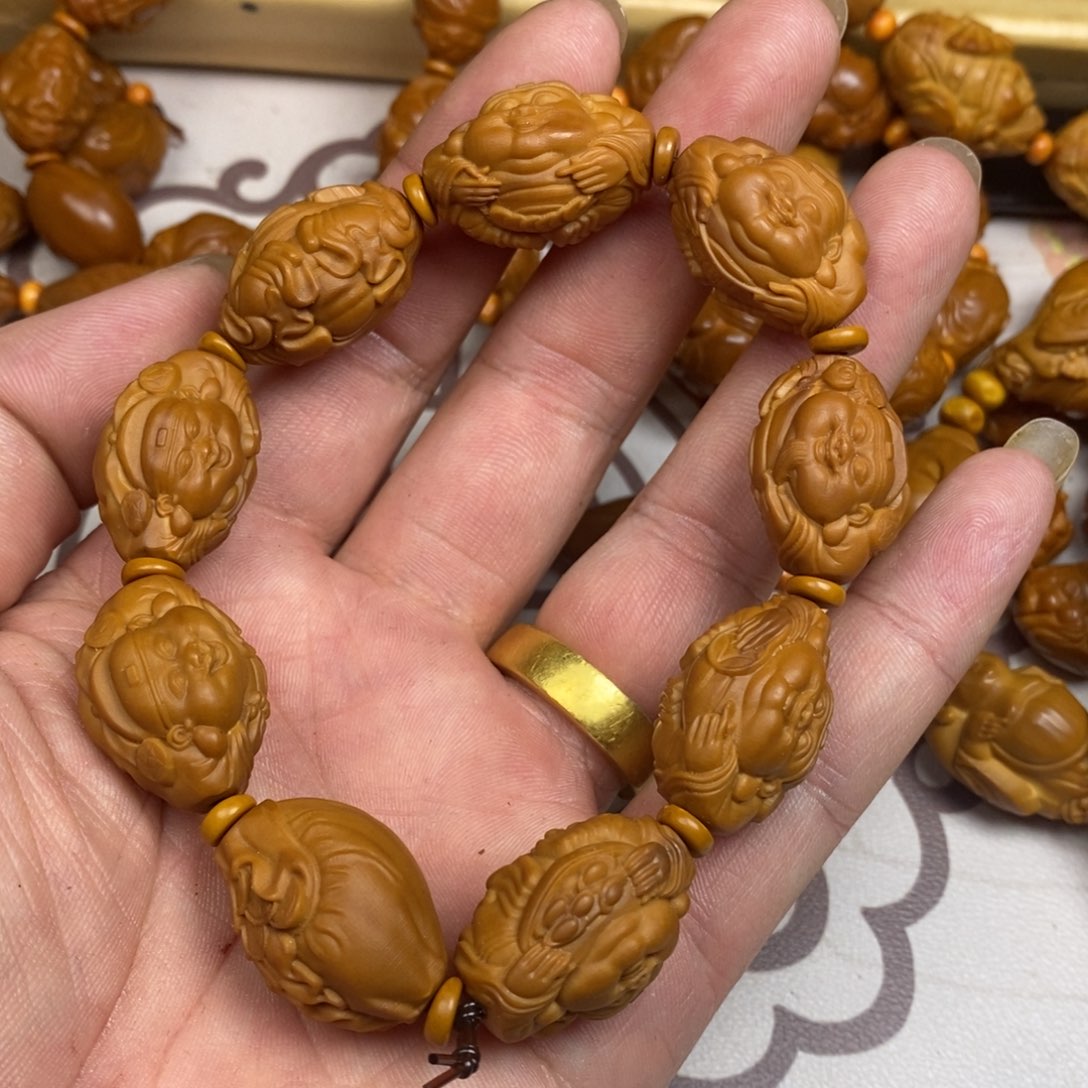 橄榄核手串/手链橄榄核橄榄核雕刻强
