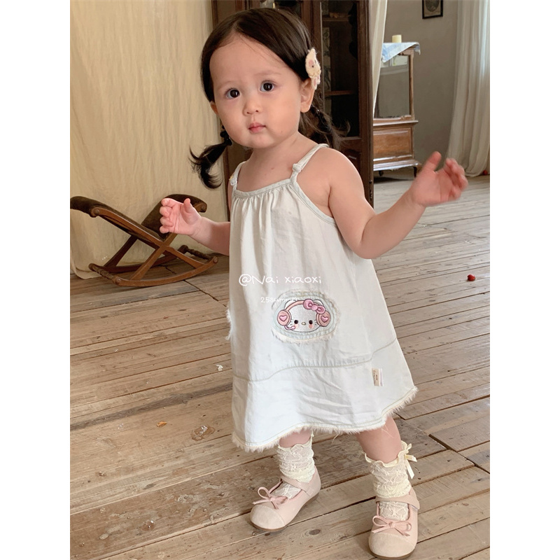 NXX·25夏~小猫毛边吊带连衣裙NXX5672