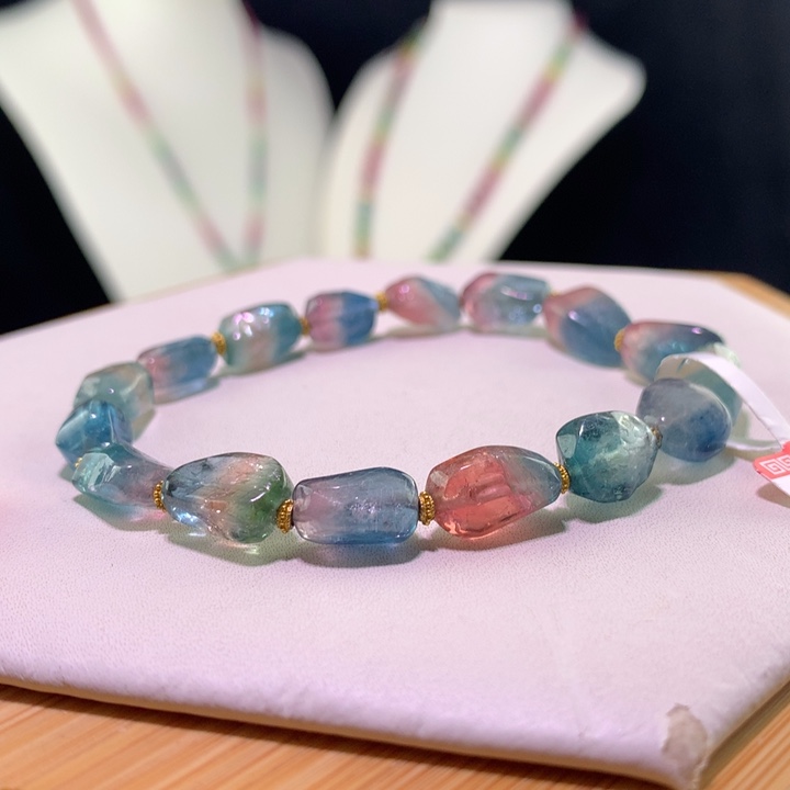 双色碧玺手链未镶嵌