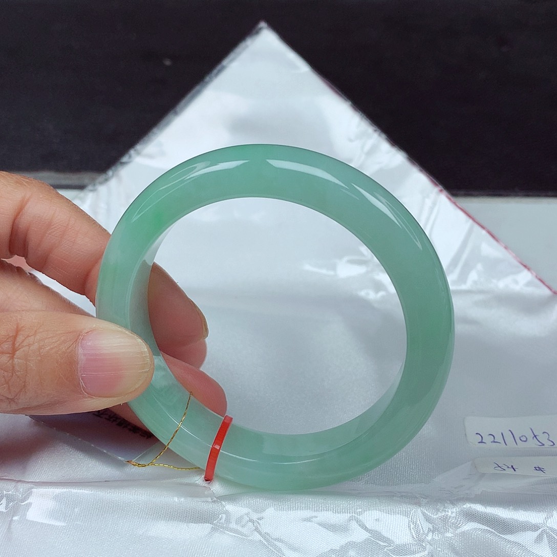 未镶嵌手镯翡翠54圈3073